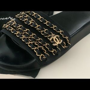 Authentic CHANEL Slides